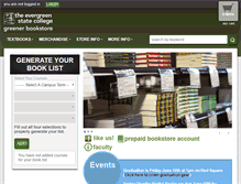 Tablet Screenshot of evergreen-greener-bookstore.com